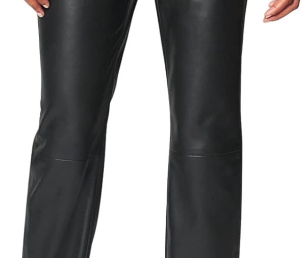 Womens High Rise Vegan Leather Pant, Comfortable & Stylish Leggings