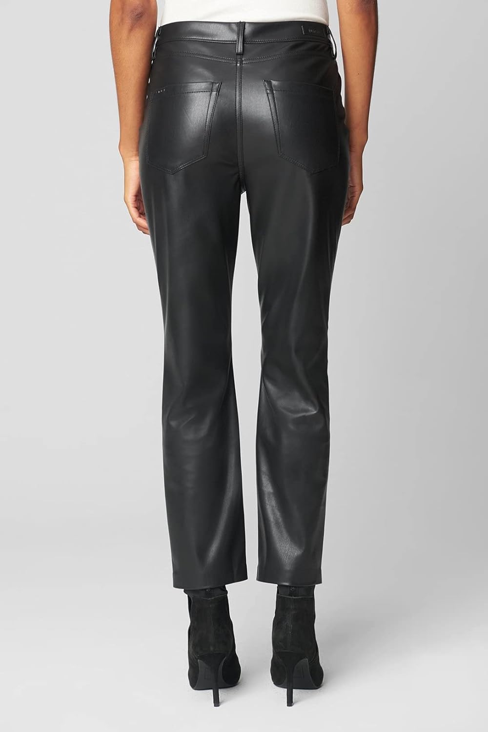 Womens High Rise Vegan Leather Pant, Comfortable & Stylish Leggings - Image 2
